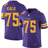Nike Men & Women & Youth Vikings 75 Matt Kalil Purple Color Rush Limited Jersey,baseball caps,new era cap wholesale,wholesale hats